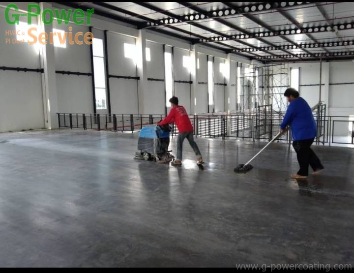 รับติดตั้งพื้นโรงงาน EPOXY PU พื้นกันซึม พื้นสนามกีฬา 